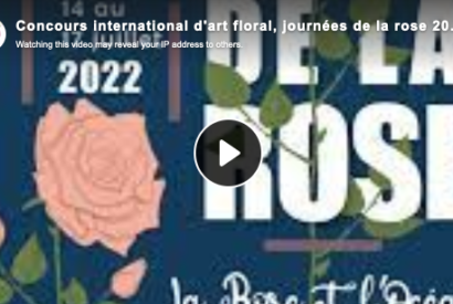 Affiche Concours Art Floral Journées de la Rose 2022